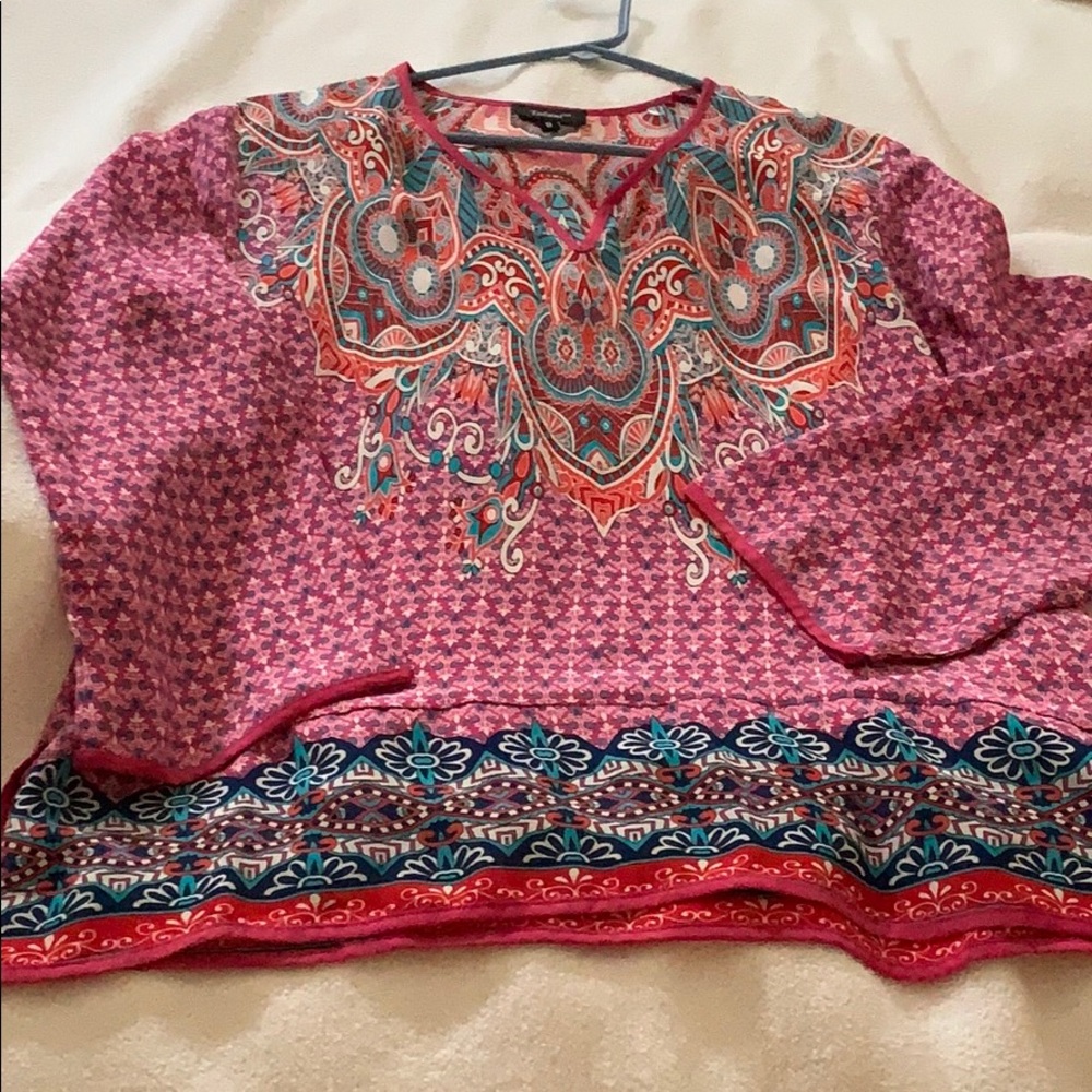 100% silk tunic